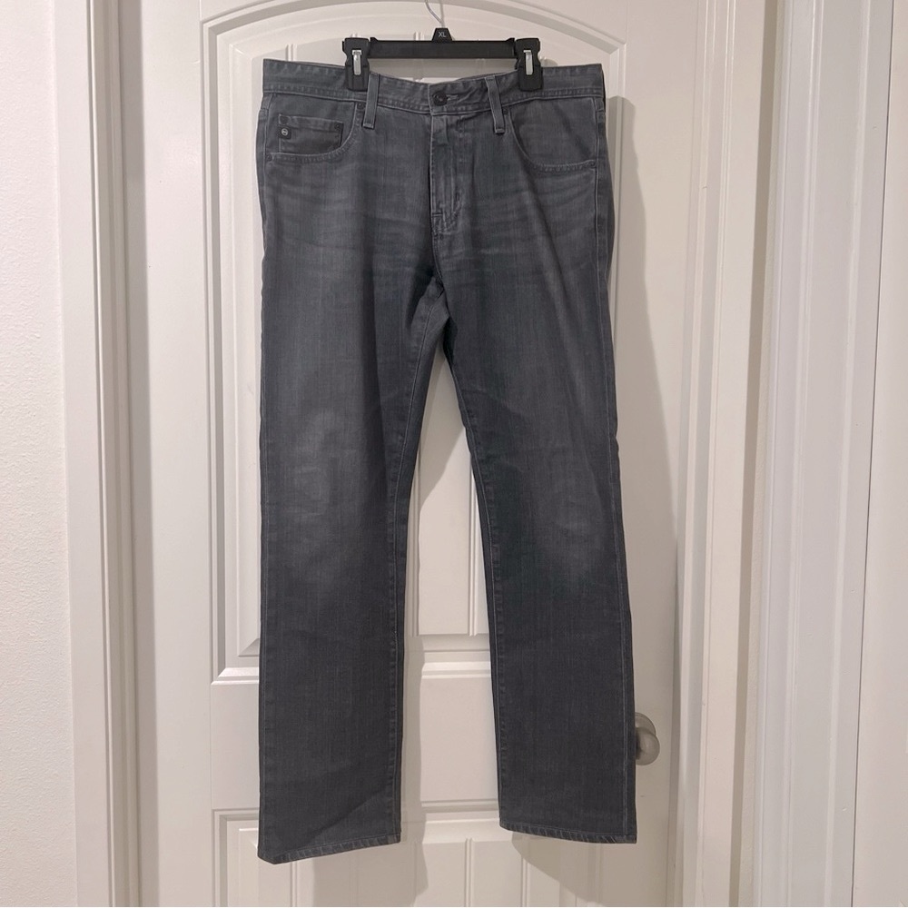 Adriano Goldschmied AG The Matchbox Slim Straight Jeans Mens 32x34 Gray